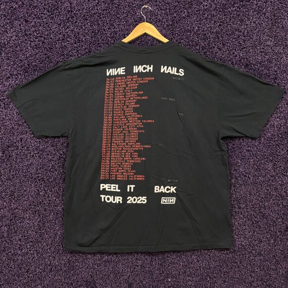 Nine Inch Nails Peel it Back Tour T-shirt 3xl - Picture 3 of 4
